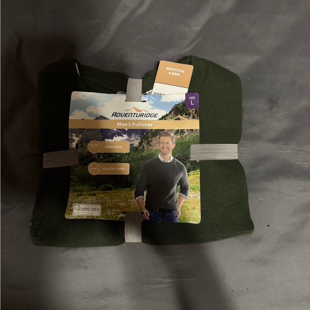Men's Green Pullover Sweater